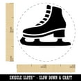 thumbnail image 2 of Ice Skate Skating Winter Sport Self-Inking Rubber Stamp Ink Stamper - Lime Green Ink - Mini 1/2 Inch, 2 of 7