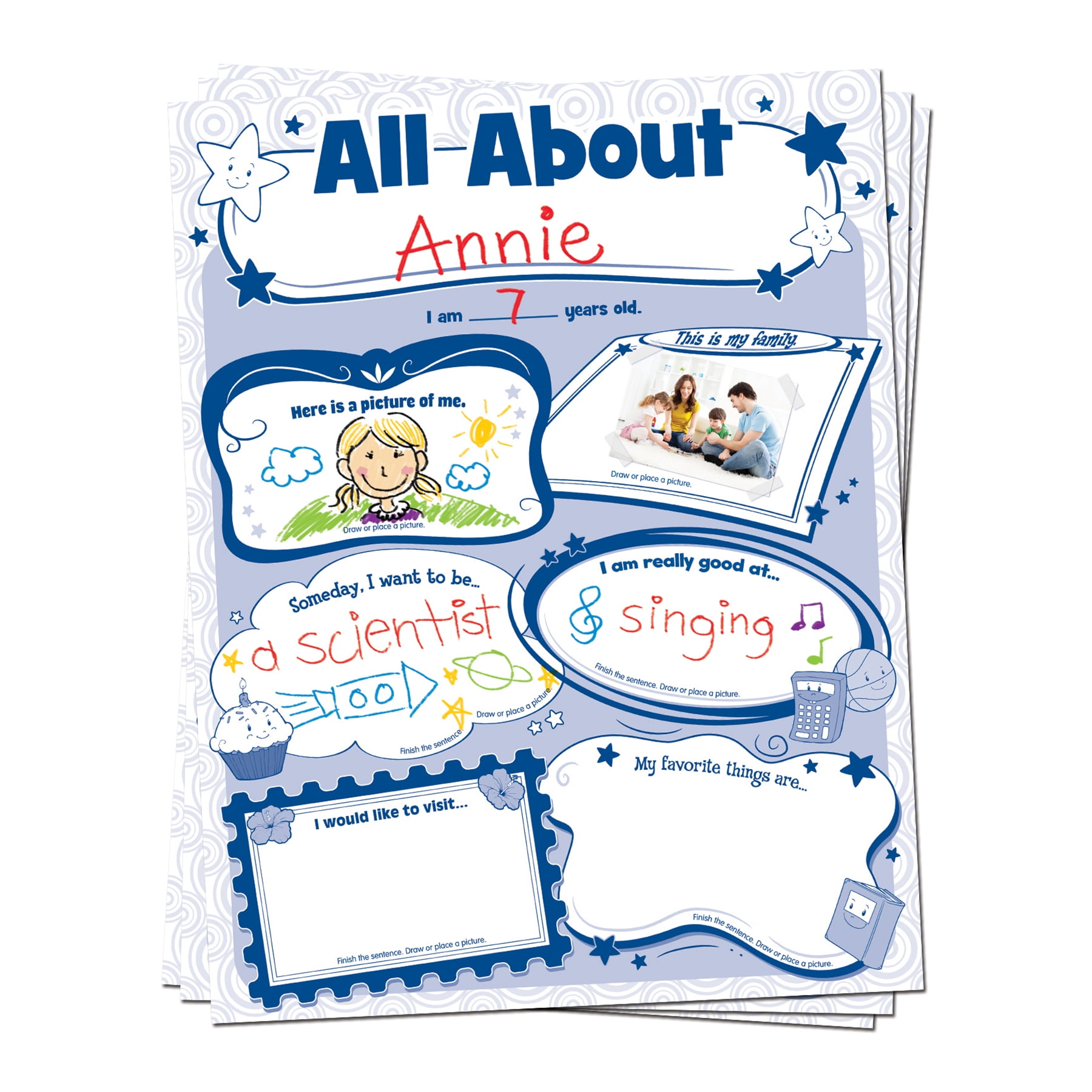 Teacher Created Resources All About Me Poster Pack, Pack of 32