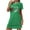 Green, variant on Bride Pajamas Womens Comfort Nightgown Short Sleeve Sleep Shirts Loungewear Short Night Gown Cute Graphic House Dress Loungewear Night Shirt White M