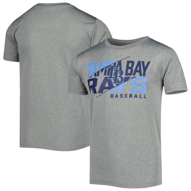 Youth Tampa Bay Rays Heather Gray TShirt