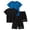 Navy, variant on zbxnLI Boys Clothing Set 4 Piece Outfits Summer Loose Athletic Short Sleeve T Shirts and Shorts Plain Workout Running Sets 5-14 Y
