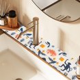 thumbnail image 2 of Yayeee Faucet Mat for Kitchen Sink 14.7" Diatomite Long Splash Guard Pad, Playful Forest, 2 of 7