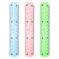 thumbnail image 1 of KAKOWELY 12 Pcs Plastic Transparent Rulers School Students Stationery Office Measuring Ruler 15CM Random Color,6.69"X1.18"X0.08", 1 of 4