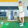thumbnail image 4 of DWVO Golf Storage Rack Garage Organizer Golf Bag Storage Stand Rack Golfing Equipments Rack Extra Large Design for Golf Clubs Accessories Sports Equipment Storage Rack, 4 of 7
