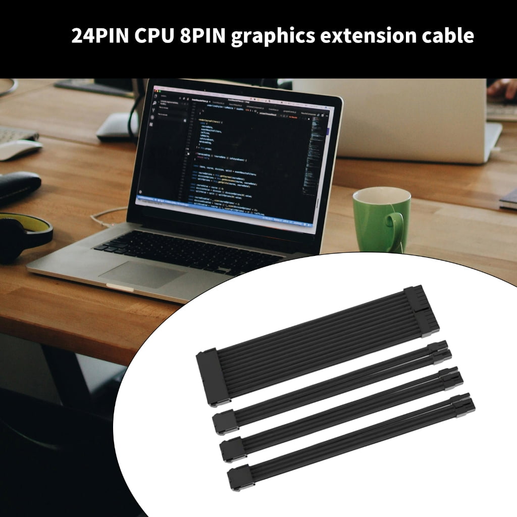 PatungKu ATX24Pin Power Extension Cable Set 1x24Pin/1x8Pin(4+4)CPU /2x8Pin(6P+2P) PCIE