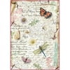 Stamperia DFSA4285 Dragonfls Rice A4 Paper Pack