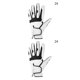 thumbnail image 2 of Yuarrent Paquete de 1 Uds. De guantes de Golf para hombre, mano izquierda derecha, piel de oveja pura transpirable suave con gránulos Blanco links 24 Code 2Conjunto, 2 of 6