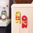 thumbnail image 1 of Abridor magnético de botellas de cerveza para refrigerador, aleación roja, perforador de latas de acero inoxidable de 4.76 ", diseño de dibujos animados personalizado, etiqueta engomada anual para, 1 of 5
