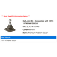 thumbnail image 2 of Ball Joint Kit - Compatible with 1971 - 1974 BMW 2002tii 1972 1973, 2 of 2
