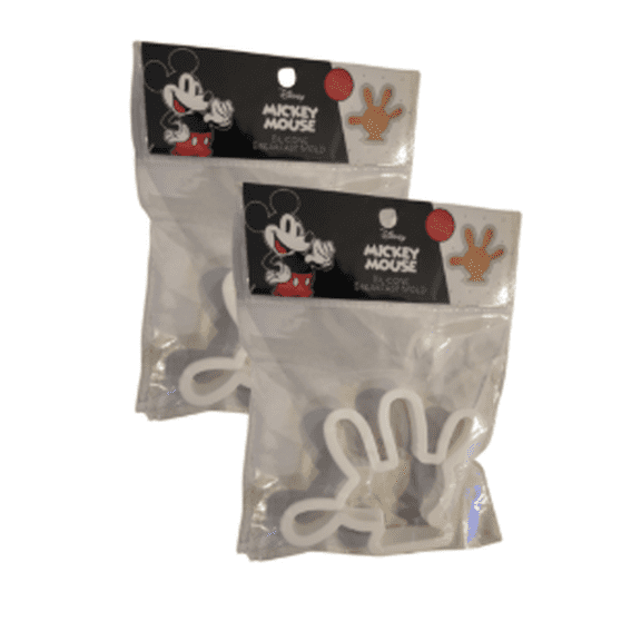 Character Silicone Breakfast Mold Set, 2-Pack White Nonstick Egg & Pancake Shaping Molds