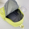 thumbnail image 3 of Fashion Rucksack Simple School Bookbag Multi-Pocket Cute For Girl (Green), 3 of 10