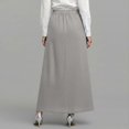 thumbnail image 4 of XIAOCHA Wrap-Front Pocketed Skirt for women Minimalist Office Versatile A-Line Maxi Skirt, 4 of 6