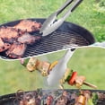 thumbnail image 5 of Topekada 6-Pack Stainless Steel Whisk and Tongs Set, 3 Heavy Duty Metal Tongs for Cooking & Grilling with Locking Grip + 3 Wire Balloon Whisks for Blending, Baking, Dishwasher Safe Kitchen Utensils, 5 of 8