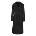 thumbnail image 6 of Buigttklop Women'S Trench Coat Long Double-Breasted 2024 Classic Lapel Overcoat Outerwear with Belt, 6 of 6