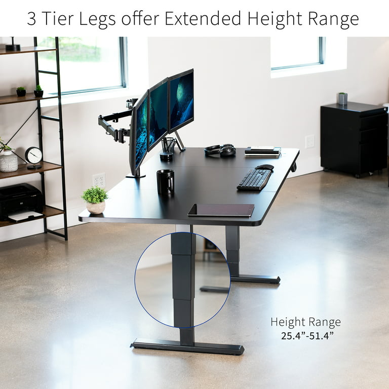 Vivo 36 Wide Electric Adjustable Height Stand Up Desk Converter