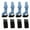 Blue, variant on Blue Fishing Rod Protection Sleeves High Elastic Guard Caps for Portable Rod Carrying and Tool