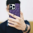 thumbnail image 6 of Case for iPhone XS Max,Decase PU Leather Shockproof Case Business Vintage Elegant Protective Back Phone Shell With Ring Kickstand Holder,for iPhone XS Max - purple, 6 of 7