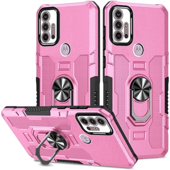 HCTian Compatible with Motorola Moto G Stylus 2021, PC TPU Hybrid Case with Built-in Kickstand Rugged Hybrid Ultra Slim Full Body Bumper Shockproof Cover Case for Moto G Stylus 2021
