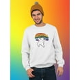 thumbnail image 2 of Live With Pride Polar Bear. Sweatshirt Men -Smartprints Designs, Male 3X-Large, 2 of 4