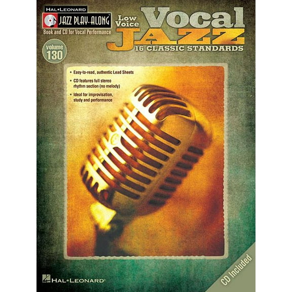 Hal Leonard Jazz Play-Along: Vocal Jazz (Low Voice) (Series