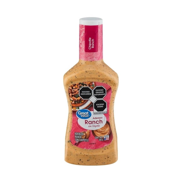 Aderezo Great Value ranch con chipotle 473 ml