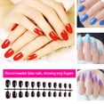 thumbnail image 3 of yingyy Faux Ongles Ensemble Brillant Style Français Résistant aux Rayures Ongles Pressés Forte Viscosité Réglable Manucure Solide Autocollants Type 1 Type 3, 3 of 6