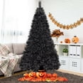 thumbnail image 3 of Árbol de Halloween Costway 240 cm 860 puntas de ramas agujas de pino esmeriladas 450 luces LED blancas, 3 of 4