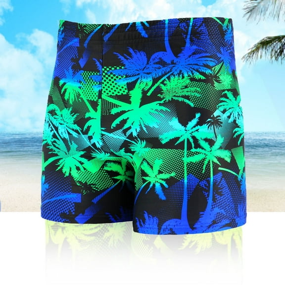 TIHLMK Mens Swimming Trunks Under $10 Men's Swimming Shorts Boxer Spa Pants Printed Beach Swimming Shorts