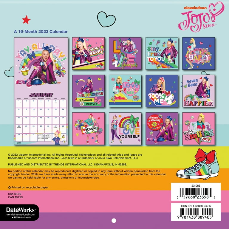 Jojo Siwa 2025 Calendar fina rosalinde