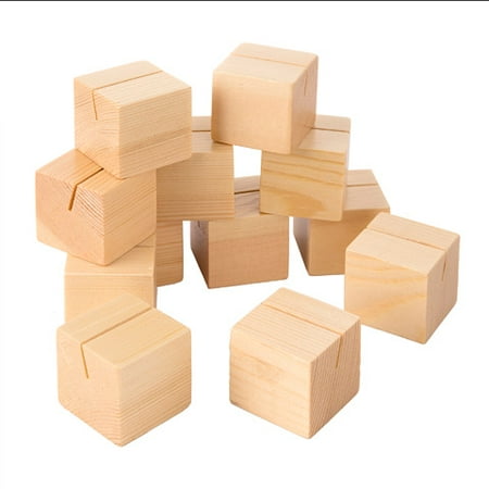 Bridal Place Card Holders - David Tutera Wood Place Card Holders: 1.56 x 1.56in, 12pk