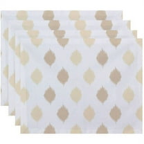 Simply Daisy 18" x 14" Ikat Dot Stripes Geometric Print Placemat