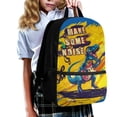 thumbnail image 3 of HUIACONG Large Capacity School Backpack for Boys Girls for Students Ages 6-18 Cool Guitar Dinosaur Print Lightweight Water Resistant Multi Compartment Back to School Bookbag for Daily Use Travel, 3 of 6