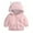 Pink, variant on Gyratedream Infant Baby Boys Girls Cartoon Fleece Hooded Jacket Coat with Ears Warm Fall Winter Outerwear