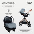 thumbnail image 4 of | Carriola para VENTURA | Carriola de Viaje y Porta | Travel System Lifestyle - Cosas para s Recién Nacidos | Asiento para Carro - Autoasientos para con Mango Reversible, 4 of 5