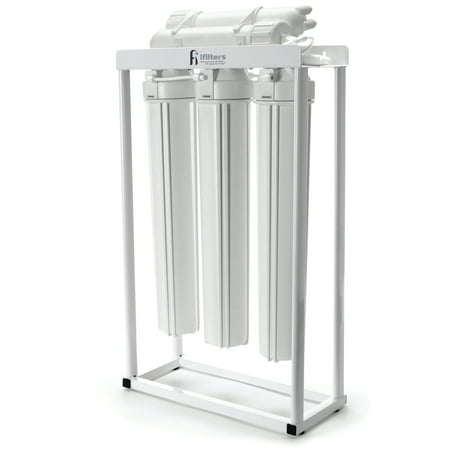 

iFilters 200 GPD Light Commercial RO System for lead mercury taste & more - Quick Connect Ports All filters included