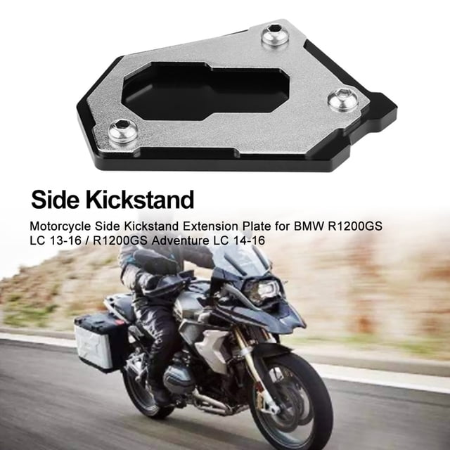 Placa de extensión de soporte lateral para motocicleta, para R1200GS LC 13‑16 / R1200GS Adventure LC 14‑16