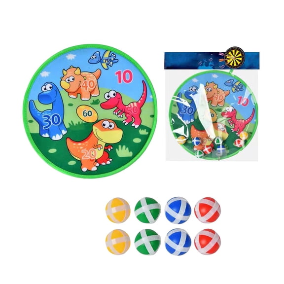 Sports Toys Sticky Ball Dartboard 8 Balls 36cm Set , Indoor Target Ball Game for Family Sport Party, Perfect Birthday Gifts Holiday Party Favors(B)
