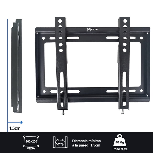 Soporte Fijo Para Pantalla De 14 A 43 material de acero al carbón Ho-lcd14-43