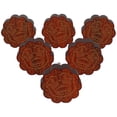 thumbnail image 1 of IBA Indianbeautifulart Boutons Gravés Rouges 10 Pcs Meubles Boutons en Bois Festonné Tiroir Rustique, 1 of 3