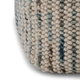 thumbnail image 2 of Simpli Home Zoey 18 inch Wide Boho Cube Pouf in Multi-Color Wool and Cotton, 2 of 5