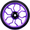 Purple, variant on Sagargo 80mm Aluminum Alloy Folding Bike for Easy Wheels with Bearings for Brompton Purple