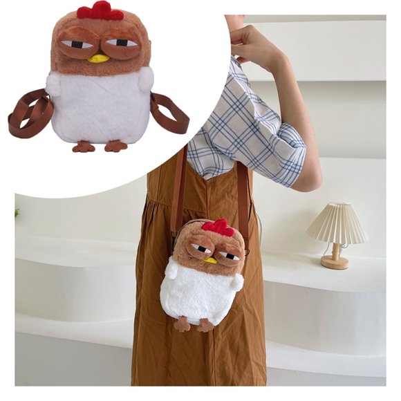 RKSTN crossbody bags for women Cute Chicken Doll Crossbody Bag Healing Chicken Bag Shoulder Bag