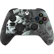 Wireless Controller for Microsoft Series X/S & One - Custom Soft Touch Feel - Custom Series X/S Controller (X/S Black Skullz)