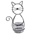 thumbnail image 2 of Macetero de cristal para escritorio, maceta bonita para flores, contenedor con forma de gato, florero hidropónico para plantas al aire libre, jardín, Negro, 2 of 7