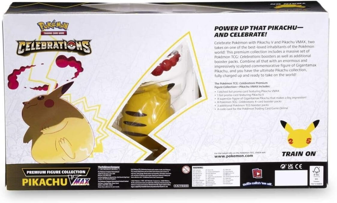 Pokemon Celebrations Premium Figure Collection Pikachu VMAX - Walmart.com Pokemon Celebrations Premium Figure Collection Pikachu VMAX - Walmart.com
