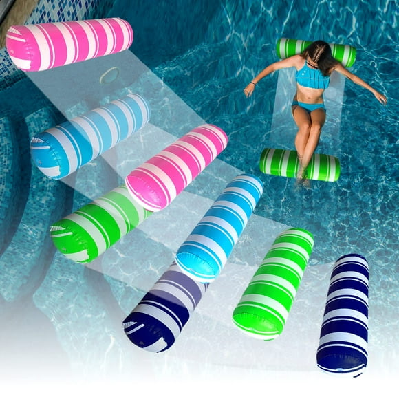 Hamaca inflable para adultos con forma de piscina Floats BLOFUN, paquete de 4