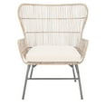thumbnail image 2 of SAFAVIEH Lenu Rustic Gray/Off-White Side Chairs with Cusion (28.4 in. W x 25.2 in. D x 34.3 in. H), 2 of 7