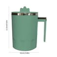 thumbnail image 3 of NARABB Protein Powder Mixing Cup Portable Magnetized Water Cup Stainless Steel Material Electricity Temperature Real Monitoring, 3 of 8