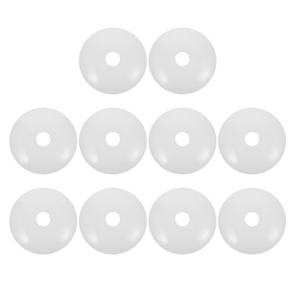 OULII 10Pcs White Ceiling Canopy Plates Round Light Fixture Covers for Home Lighting