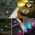 thumbnail image 2 of LINLIN Solar Ground Lights, 4 pcs 8 LED Solar Garden Lights Outdoor Ground Solar Lights Pathway Lighting Waterproof Path Lights for Stairway Landscape, 2 of 7
